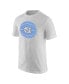 Фото #3 товара Men's White North Carolina Tar Heels Basketball Logo T-shirt