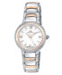 ფოტო #1 პროდუქტის Women's Luna Stainless Steel Bracelet Watch 1181DLUS