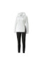 Фото #1 товара Спортивный костюм PUMA женский с капюшоном бело-черный 67369902