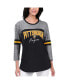Фото #1 товара Women's Black Pittsburgh Penguins Play The Game 3, 4-Sleeve T-shirt