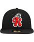 Фото #1 товара Men's Black Reading Fightin Phils Authentic Collection 59FIFTY Fitted Hat