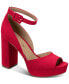 Фото #1 товара Women's Reemaa Peep Toe Block Heel Platform Sandals, Created for Macy's