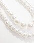 Фото #3 товара Kaiia double row pearl necklace in white