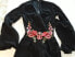 Фото #2 товара Material Girl Women's V Neck Embroidered Romper Flare Sleeve Caviar Black XS