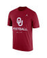 Men's Heathered Crimson Oklahoma Sooners Team Football Legend T-shirt