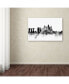 Фото #3 товара Michael Tompsett 'Singapore Skyline B&W' Canvas Art - 12" x 19"