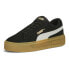 Фото #2 товара Puma Smash V3 Suede Platform Womens Black Sneakers Casual Shoes 39194202