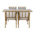 Фото #14 товара Стол и 4 стула Home ESPRIT Алюминий 160 x 90 x 75 cm (5 Предметы)