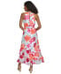 ფოტო #3 პროდუქტის Plus Size Printed Halter Maxi Dress