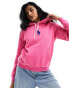 Фото #1 товара Polo Ralph Lauren hoodie with large chest logo in pink