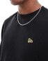 New Era sticker graphic back t-shirt with gold foil in black