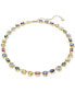 Фото #1 товара Gold-Tone Stilla Multicolor Crystal All Around Necklace, 15" + 2-3/4" extender