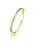 ფოტო #1 პროდუქტის RA 14K Gold Plated Cubic Zirconia Bangle Bracelet