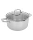 Фото #1 товара Clad H3 Stainless Steel 6 Quart Dutch Oven with Lid