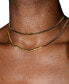 ფოტო #2 პროდუქტის 18k Gold Plated Anti-Tarnish Herringbone Necklace
