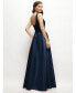 Фото #2 товара Women's Square-Neck Satin Maxi Dress with Full Skirt