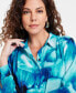 Women's Printed Long-Sleeve Tunic, Created for Macy's