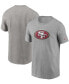 Фото #1 товара Men's Heathered Gray San Francisco 49ers Primary Logo T-shirt