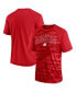 ფოტო #1 პროდუქტის Men's Red Wisconsin Badgers Arch Outline Raglan T-shirt