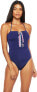 Trina Turk 284668 Women's One Piece Swimsuit, Ultramarine//Paradise Plume, 4