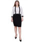 ფოტო #9 პროდუქტის Missy 3/4 Sleeve Textured Knit 2 Piece Dress Set