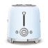 SMEG Four Slice Toaster Pastel Blue TSF02PBEU - 4 slice(s) - Blue - Steel - Buttons - Level - Rotary - China - 1500 W