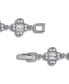 ფოტო #8 პროდუქტის Cubic Zirconia Baguette Stones Design Pattern Link Bracelet