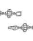 Cubic Zirconia Baguette Stones Design Pattern Link Bracelet