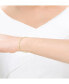 ფოტო #2 პროდუქტის Sophisticated 14K Gold Plated Paperclip Link & Chain Bracelet