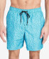 Фото #1 товара Calvin Klein 159064 Men's Printed Blue Swim Trunks Size XL