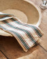 Napkins with coloured stripes (pack of 2)