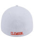 Фото #3 товара Men's White Clemson Tigers Active Slash Sides 39Thirty Flex Hat