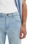 Фото #3 товара Lee 5 pocket regular fit denim shorts in lake rain light wash