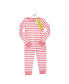 ფოტო #2 პროდუქტის Baby Boys Cotton Pajama Set, Coral Stripe