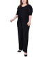 Фото #1 товара Plus Size Elbow Sleeve Jumpsuit