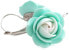 White-menthol flower earrings