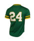 Фото #2 товара Men's Rickey Henderson Green Oakland Athletics 1991 Cooperstown Mesh Batting Practice Jersey