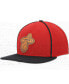 Фото #2 товара Men's Red, Black Miami Heat Heritage Leather Patch Snapback Hat