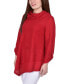 ფოტო #3 პროდუქტის Petite Cowlneck V-Hem Sweater