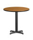 Фото #1 товара 30" Round Laminate Table Top With 22"X22" Table Height Base