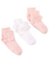 3-Pack Decorative Socks, Little Girls & Big Girls