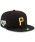 Фото #1 товара Men's Black Pittsburgh Pirates 2023 Jackie Robinson Day 59FIFTY Fitted Hat
