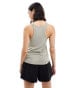 Фото #4 товара Miss Selfridge light weight marl vest top in sage