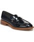 Navy Blue Faux Patent