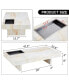 Фото #7 товара MDF Coffee Table with Marble Patterns, 47.2"x 23.6"x 12"