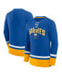 Фото #1 товара Men's Royal Buffalo Sabres Back Pass Lace-Up Long Sleeve T-shirt