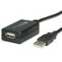 Фото #4 товара VALUE USB 2.0 Extension Cable - active with Repeater 12 m - 12 m - USB A - USB A - USB 2.0 - Male/Female - Black