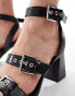 Фото #2 товара RAID Neesha block heeled sandals with buckles in black