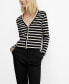 Фото #1 товара Women's Buttons Detail Striped Cardigan