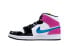 Фото #3 товара Кроссовки Nike Air Jordan 1 Mid White Black Cyber Pink (Многоцветный)